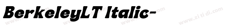 BerkeleyLT Italic字体转换